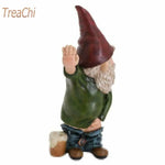 Tree Peeing Resin Garden Gnome