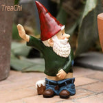 Tree Peeing Resin Garden Gnome