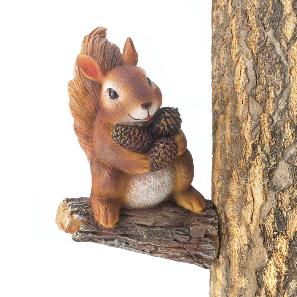 Gathering Squirrel Tree Figurine