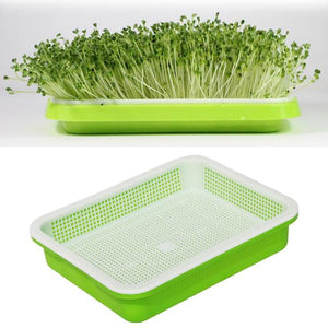 Bean Sprouts Double-layer Seedling Tray Plastic Hydroponic Nursery Pots