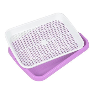 Bean Sprouts Double-layer Seedling Tray Plastic Hydroponic Nursery Pots