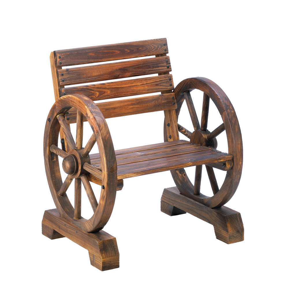 Wagon Wheel Wood Chair